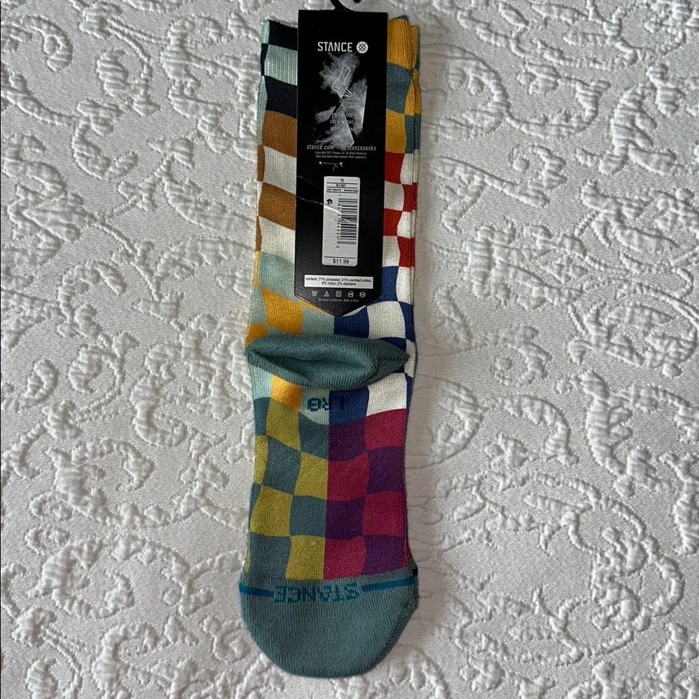 Stance Kids Large, Wade Collection Casual Crew Socks 🌈